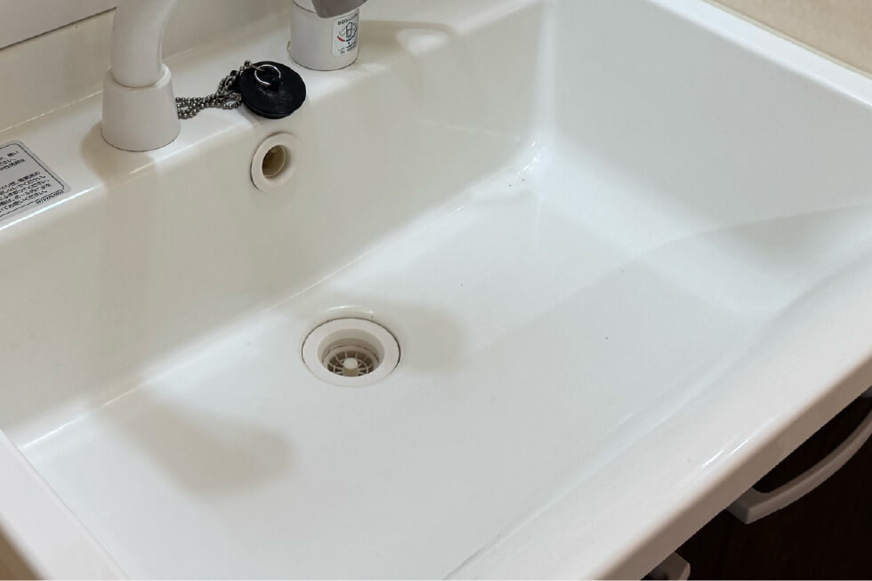 洗面台クリーニングBEFORE